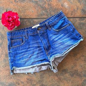 forever 21 cutoff denim shorts